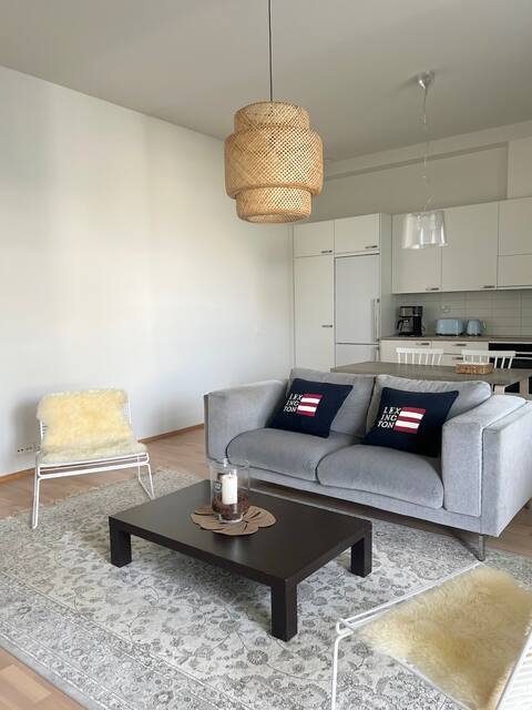 Popular Airbnb listing: Two-Bedroom Apartment in the Heart of Downtown - Parking Space and Sauna in Keskusta