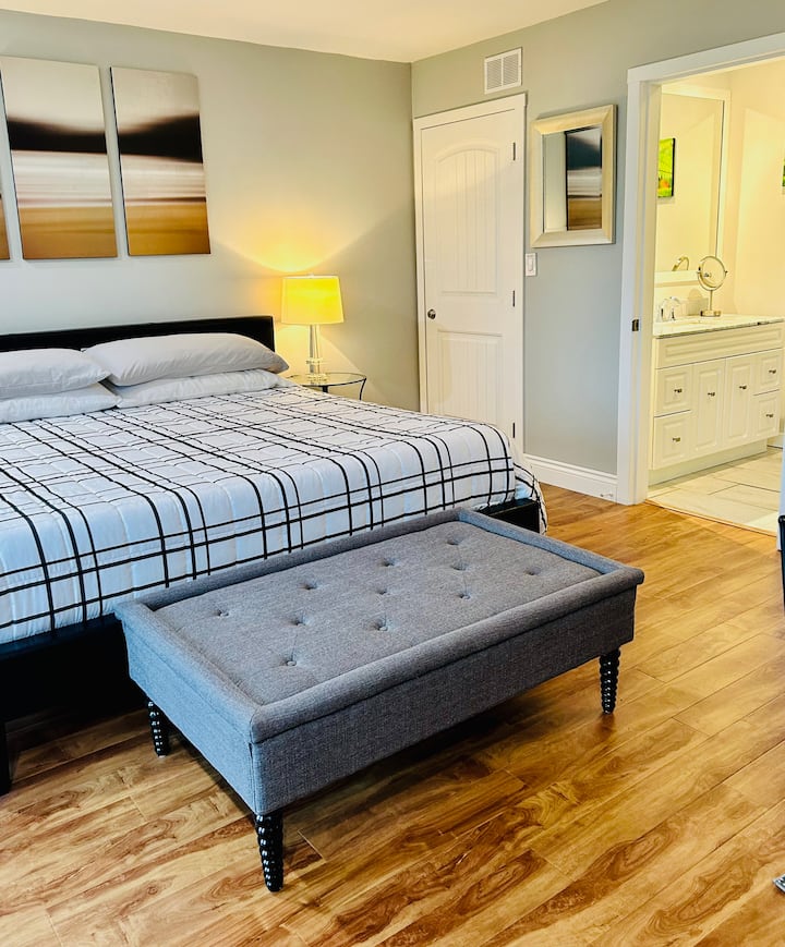 Kingsized bed