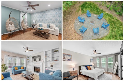 Luxe Raleigh 9BR Retreat | Sleeps 24 | Arcade