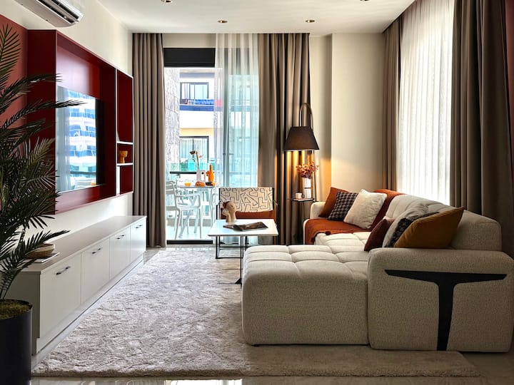 Qoople Excellence B55 Designer Duplex By The Sea - Alanya