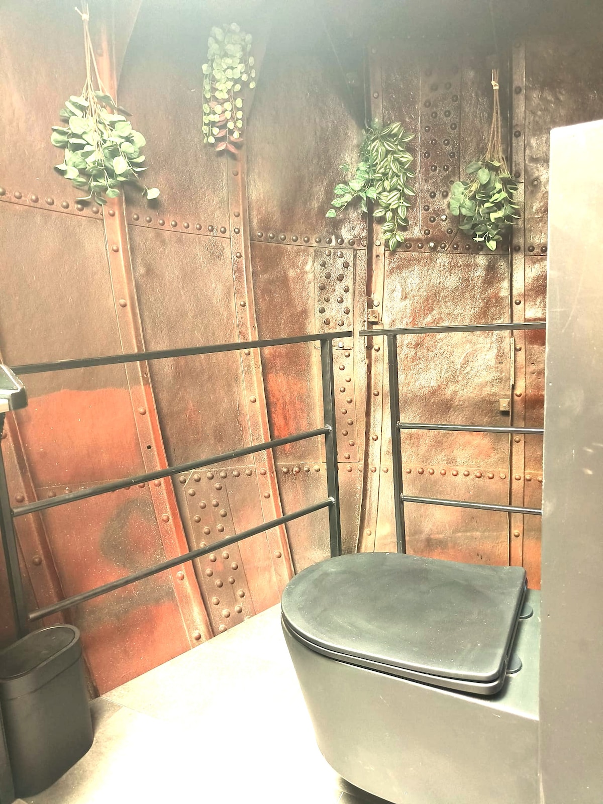 Full bathroom image 4 at Lou Andrea Salome — historic cargo-ship wheelhouse in Ghent