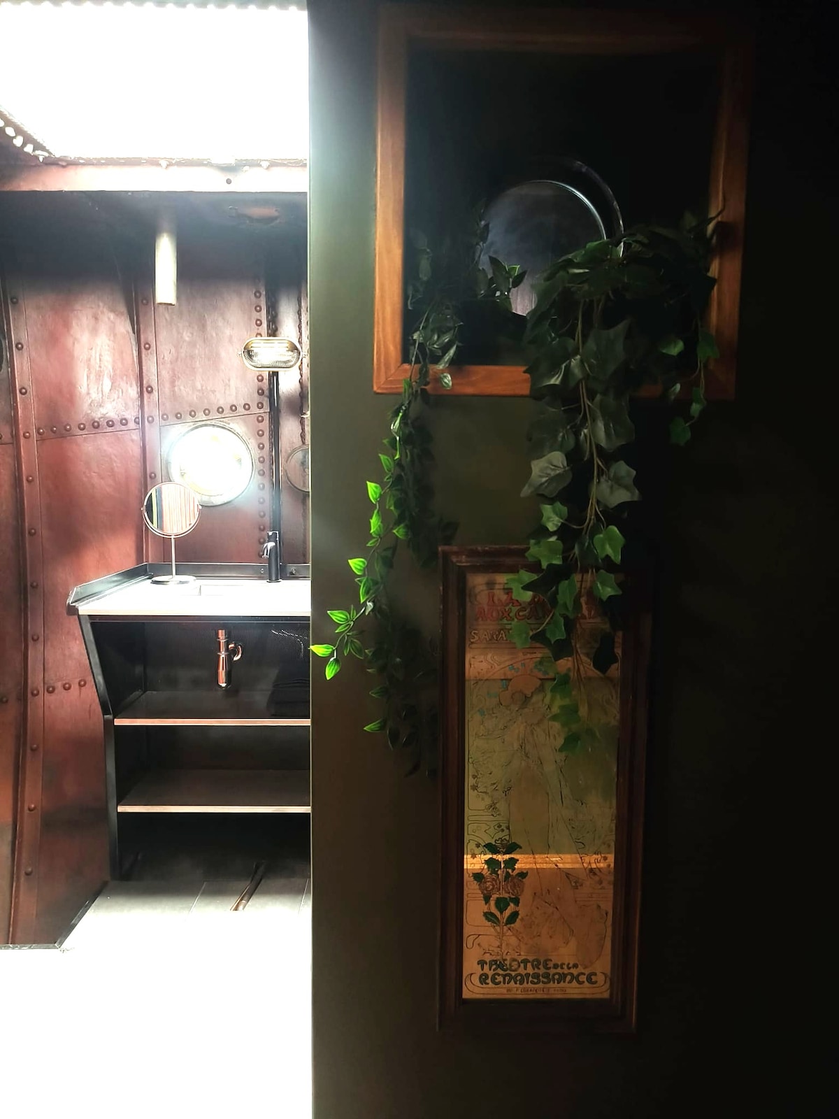 Full bathroom image 2 at Lou Andrea Salome — historic cargo-ship wheelhouse in Ghent