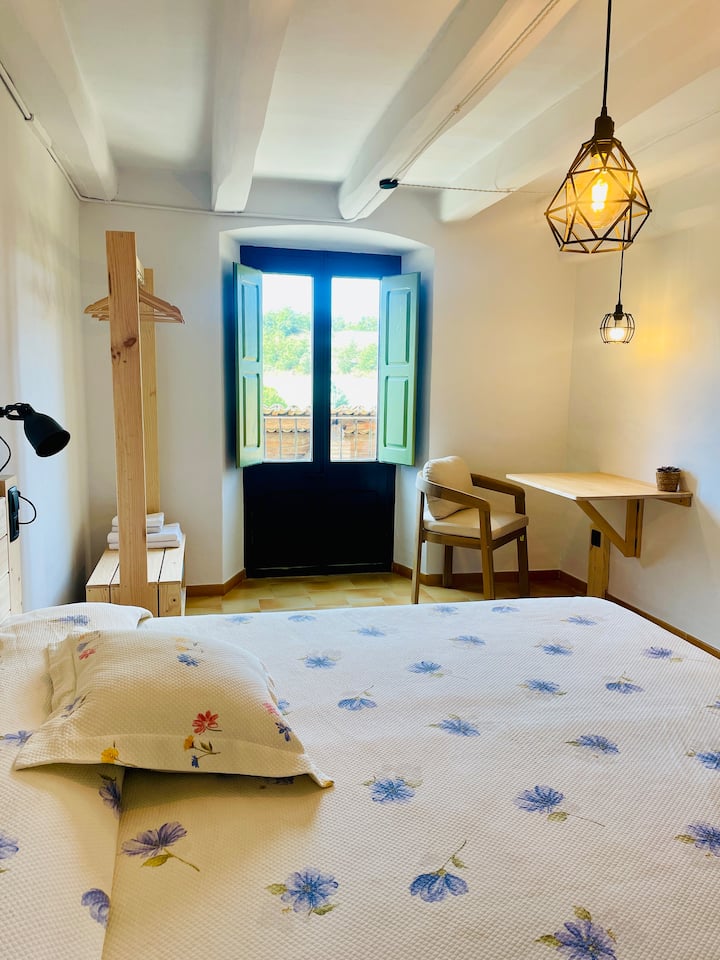 Chambre avec sortie balcon