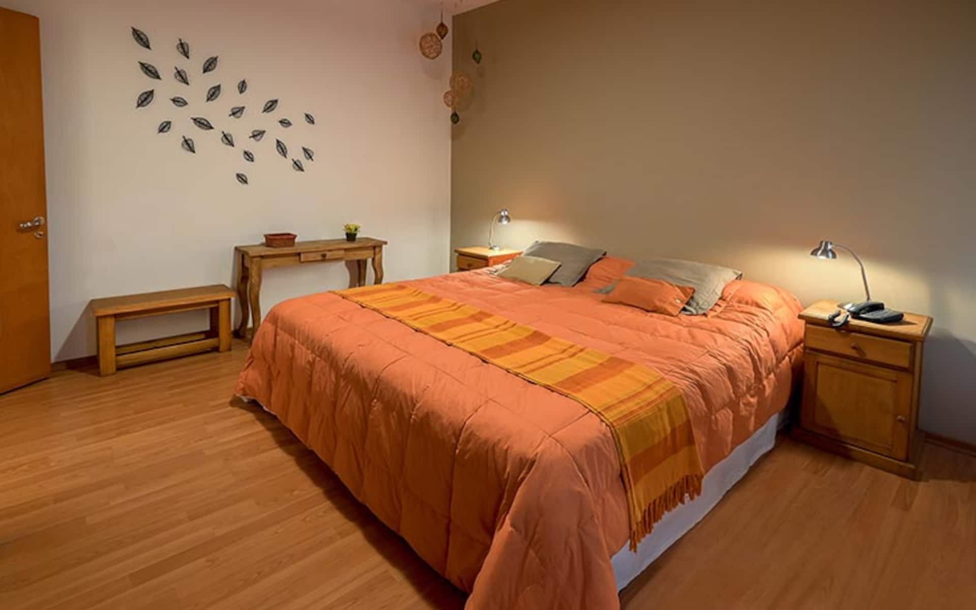 Apartment room with inner courtyard view in Constitución