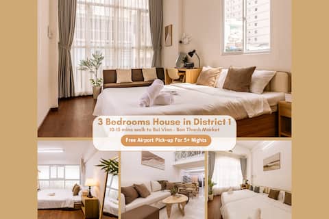 3-Bedroom Private House in District 1