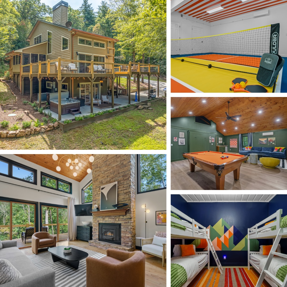 Large Luxury Cabin w/ Pickleball Court on 6 Acres! - Cabins for Rent in ...