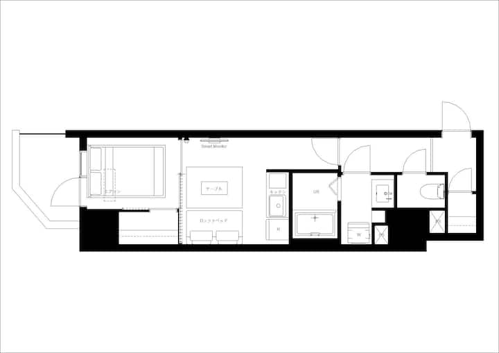 2025年築/谷町九丁目駅から徒歩4分/人気の道頓堀まで徒歩圏内/mrコト日本イト B04 - Osaka