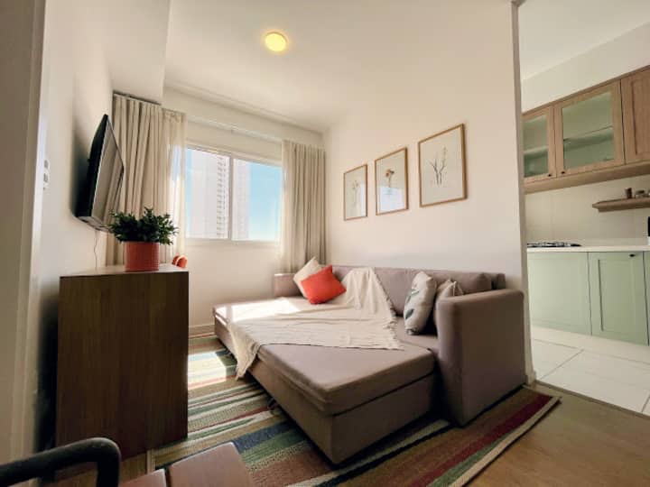 Sofá cama para un máximo de dos personas.