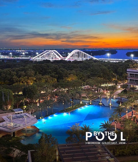 By The Pool SanLiving • 3BR • Near PIK Avenue Mall