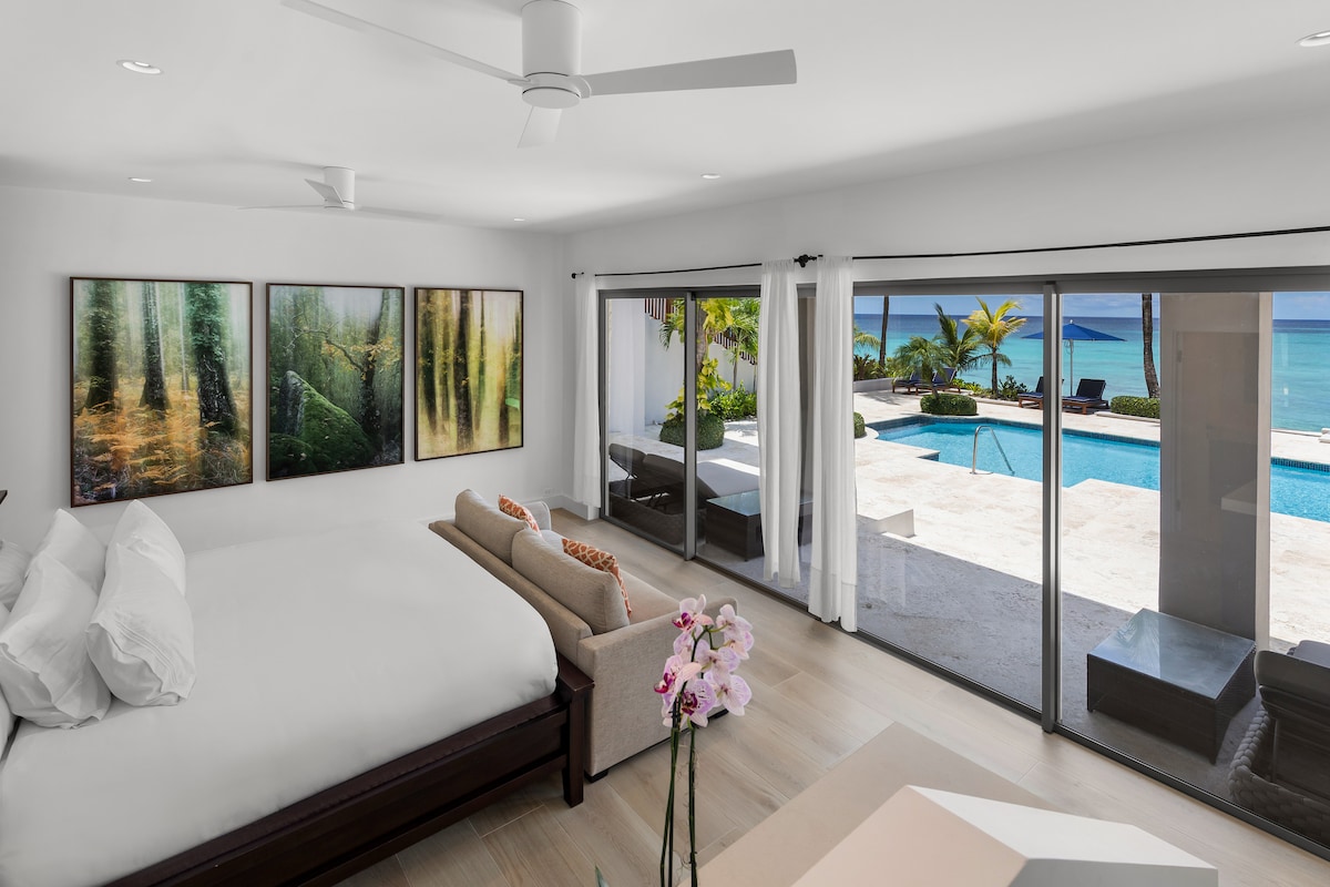 جناح بجانب حمام السباحة مع مدخل خاص إلى الشاطئ