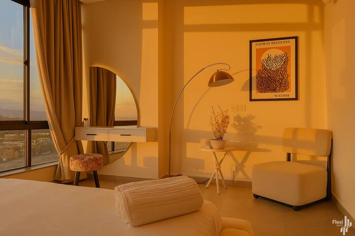 日落/黄金时段卧室