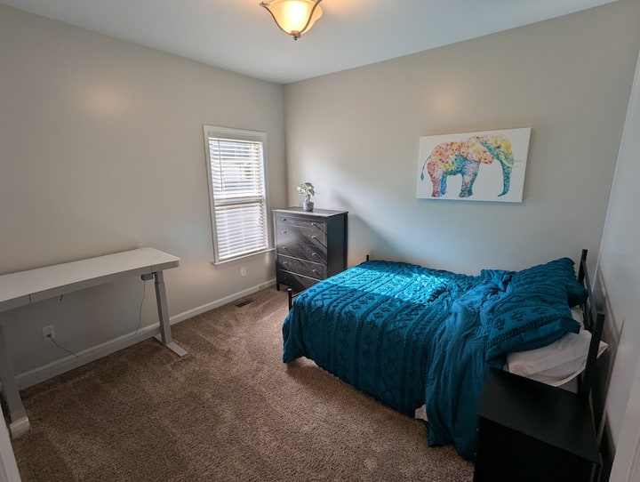 Cama completa + escritorio de pie eléctrico