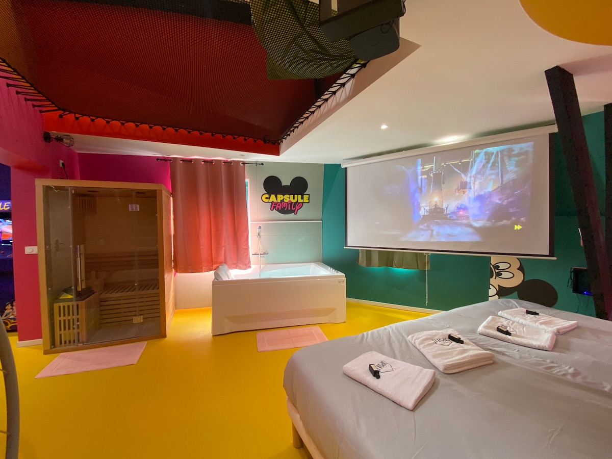 ג'קוזי, סאונה, טלוויזיה ומדיה.