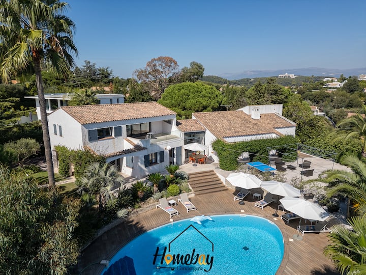 Villa Rose Piscine Vue Mer Super Cannes - Juan-les-Pins