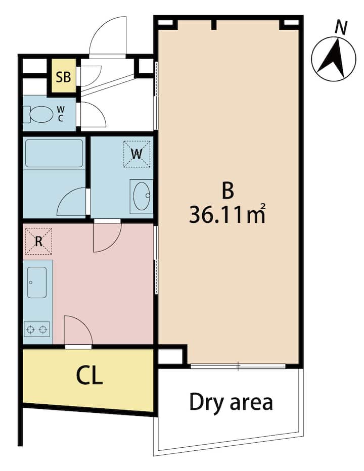 Premium Studio With Secret Balcony – Yotsuya | M - Tokyo