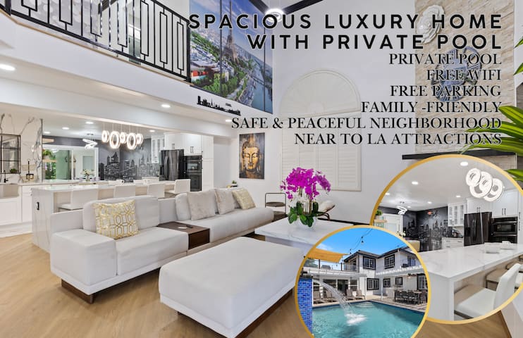 Spacious Luxury Home With Private Pool