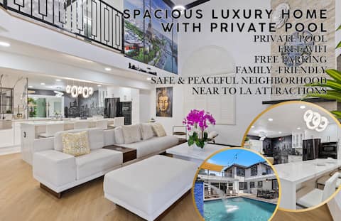 Spacious Luxury Home With Private Pool