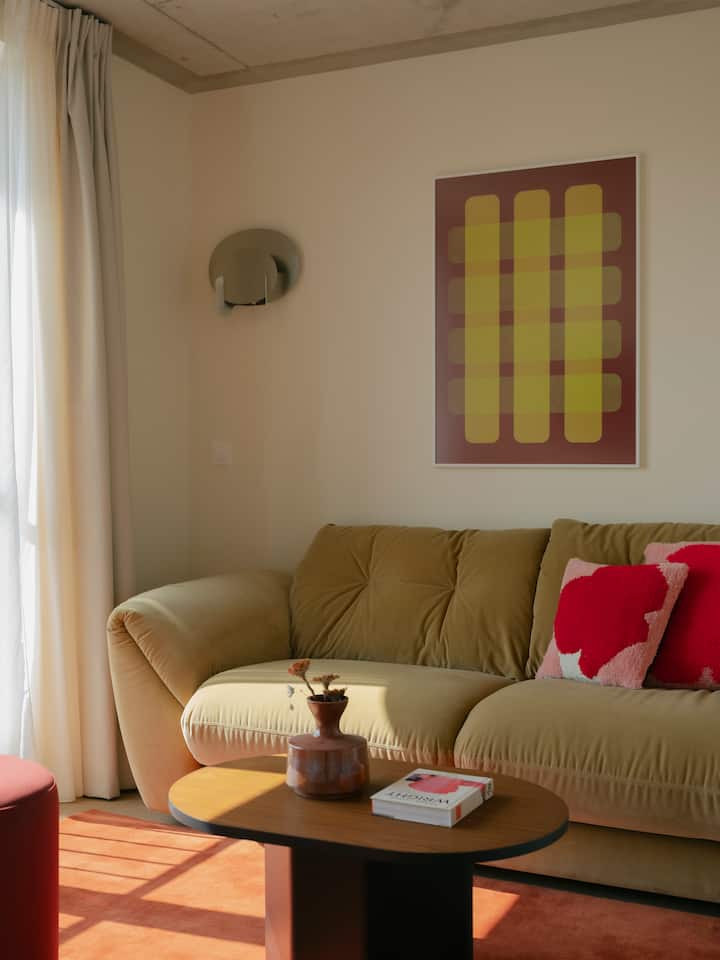 Obývacia izba 2 s pohodlnou rozkladacou pohovkou pre 2 osoby