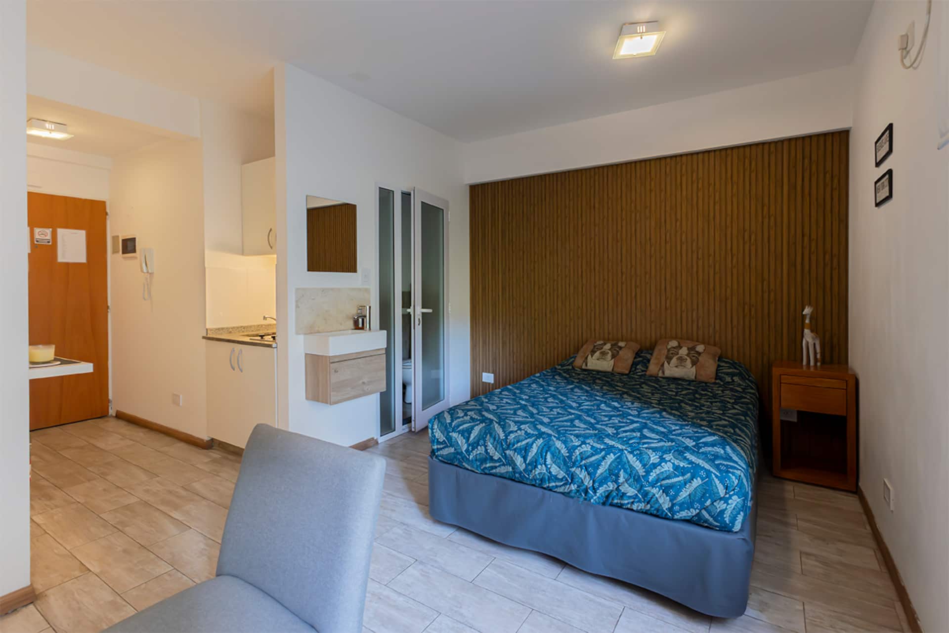 Studio reformado mobiliado com Wi‑Fi em Recoleta