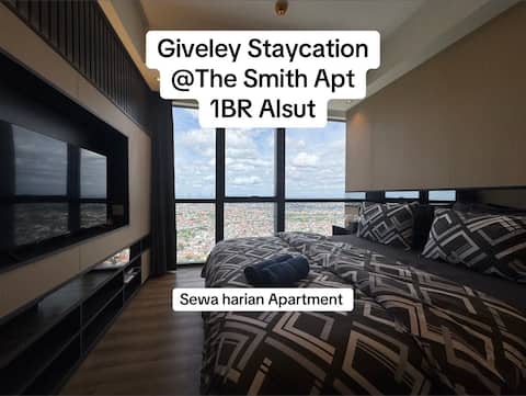 Giveley 1BR Apartment @The Smith Alam Sutera
