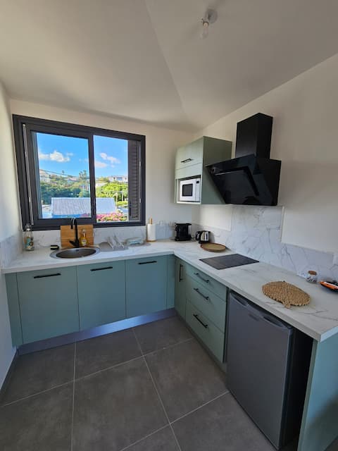Airbnb performant: Jolybrise 4 studio* * * sea view Terre Sainte beach à Saint Pierre