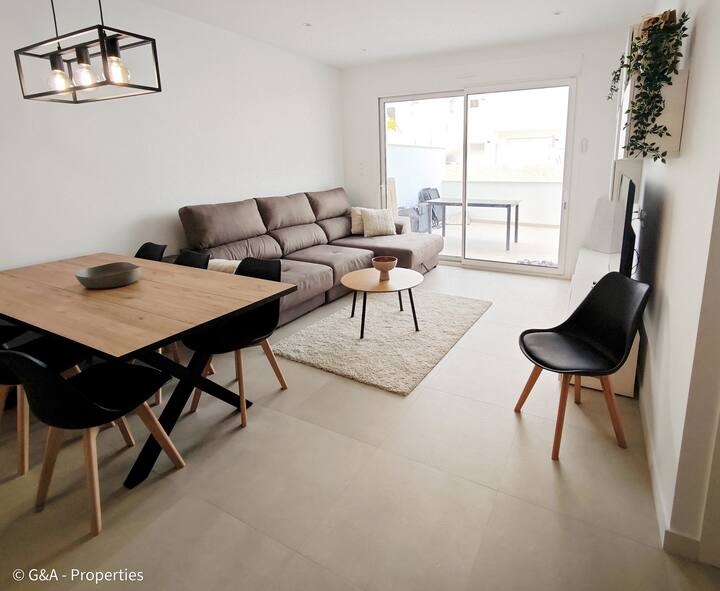 Relaxing Ground-floor Apt With Pool - Near Beach - San Pedro del Pinatar