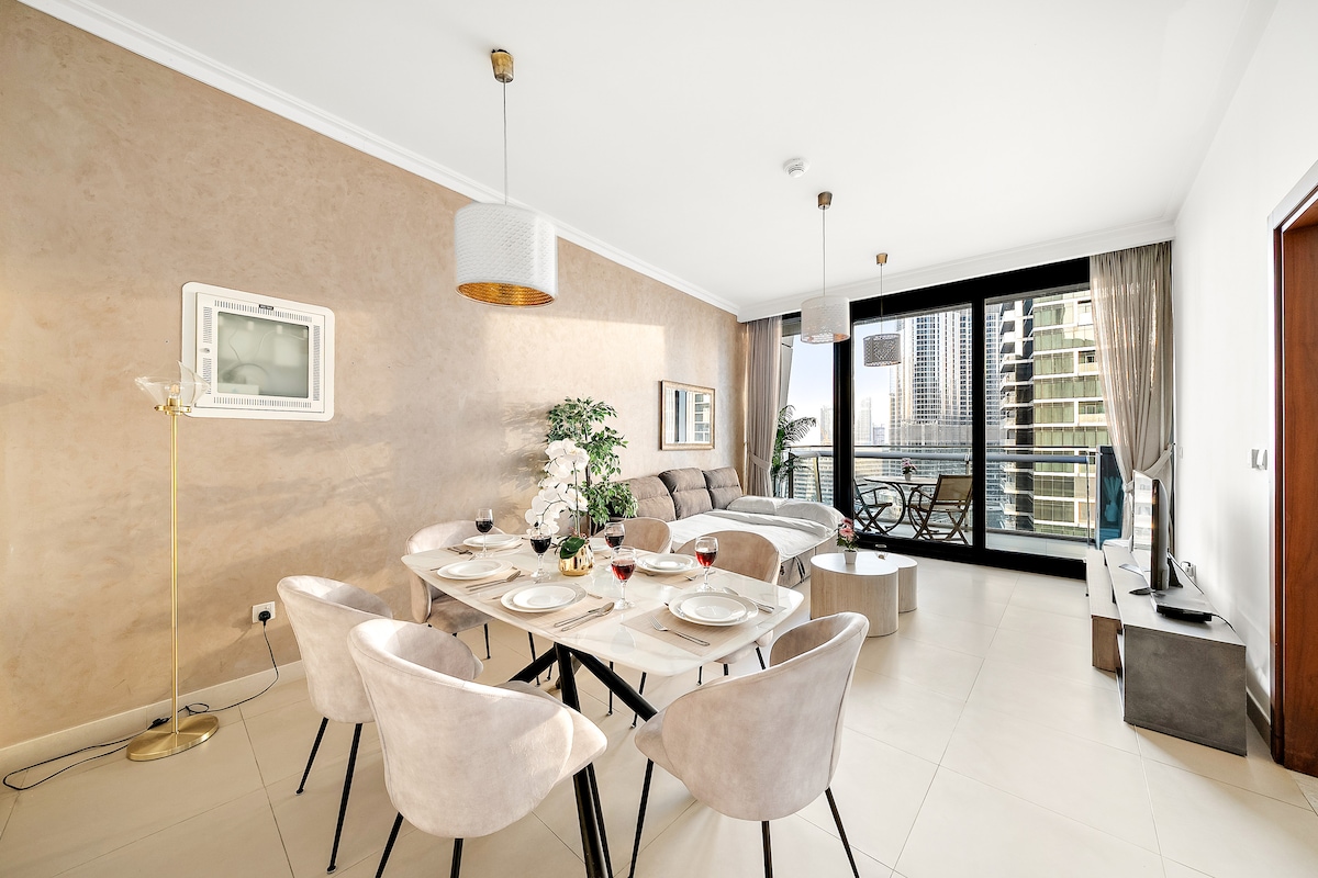 1 Bedroom Furnished Apartment with City View | Burj Vista 3