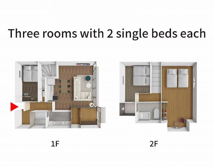 Erusa Rusutsu/4min To Rusutsuresort/3ldk120㎡+sauna - 伊達市