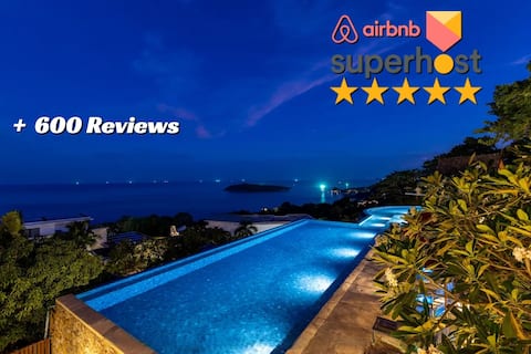 Amaze seaview Villa at Chaweng | 40m Pool