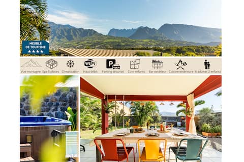 Propriété Airbnb réussie: 4-star Métis Villa Spa & Mountain View - 8 people à Saint Pierre