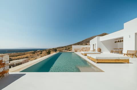 Villa Fegari - Sea view - Golden Beach, Paros