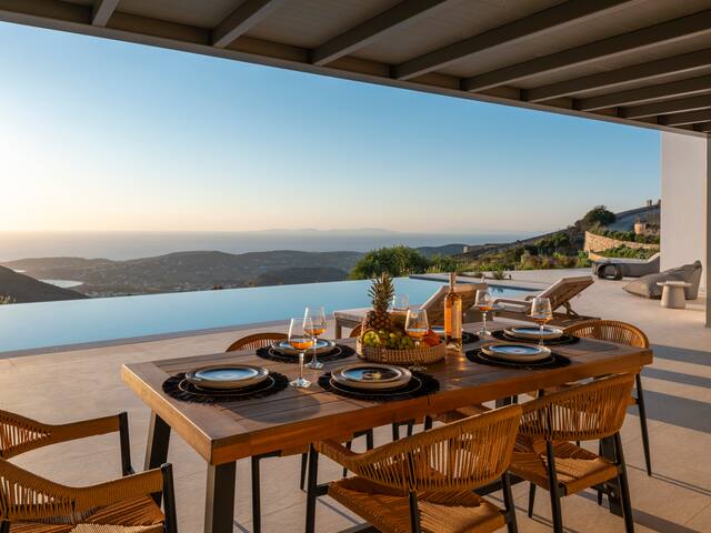 Plastires Villas: Sunset Serenity
