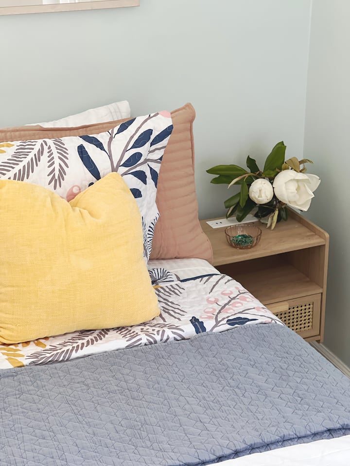 nightstand with universal charging capabilities-