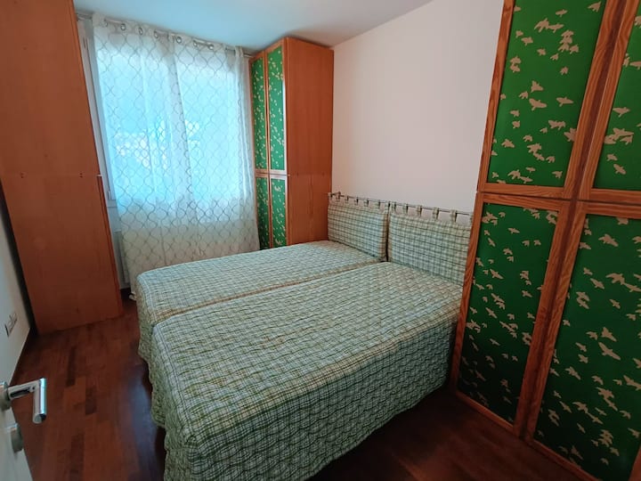 Habitación verde doble o primer piso doble 