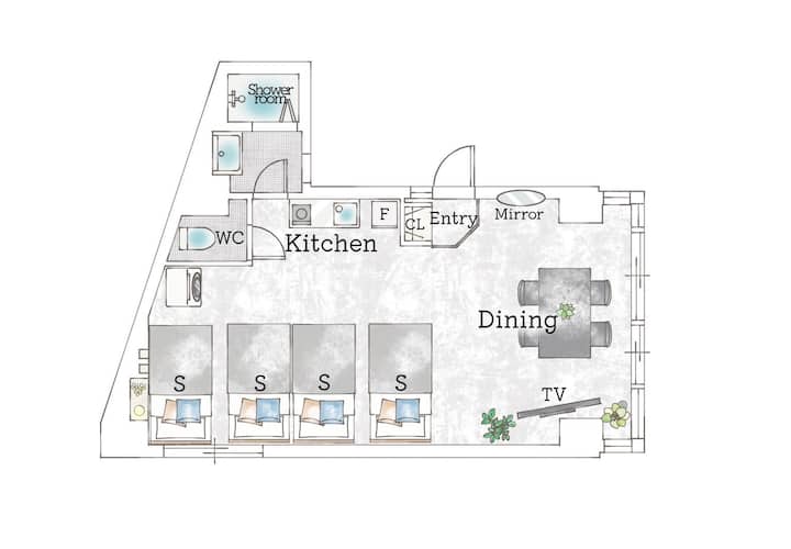 Modern Studio In Shibuya 4 Bed 5 Min To Station - Shibuya