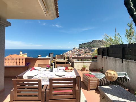 Beach Cozy Apt in Castelsardo & Panoramic Terrace