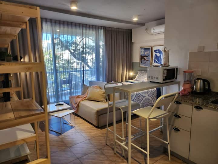 Monoambiente en Palermo con playroom y coworking