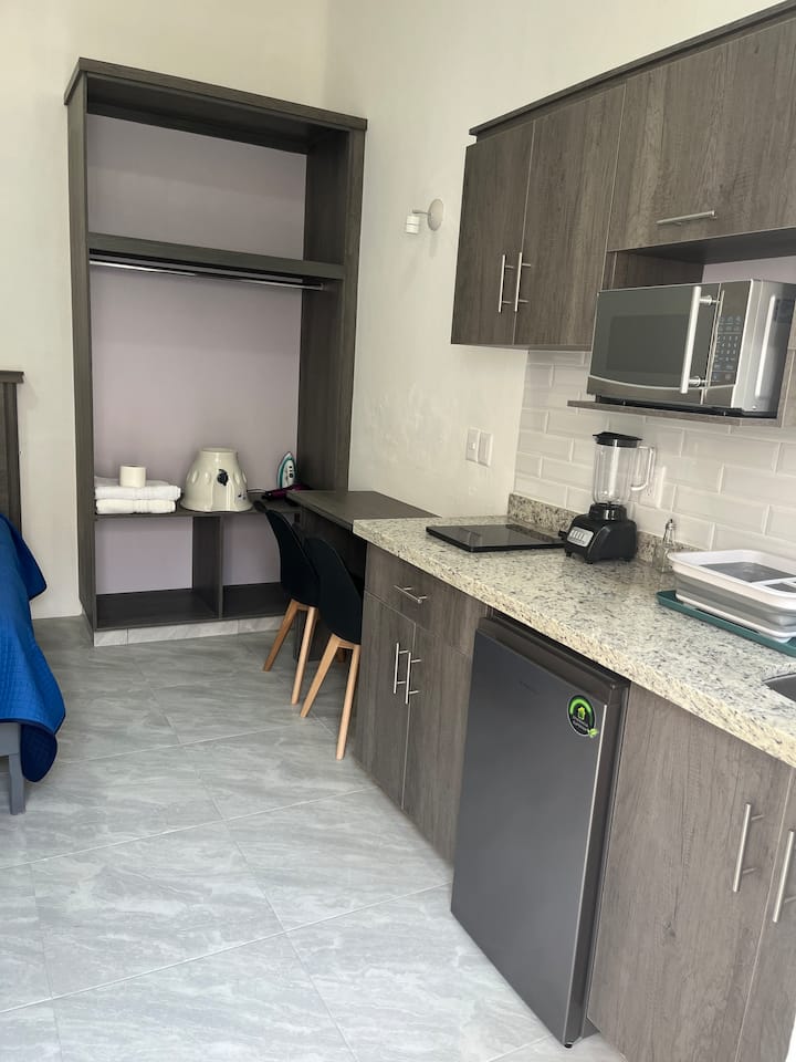 Twin-bed Studio W/ Garden Central - Guadalajara