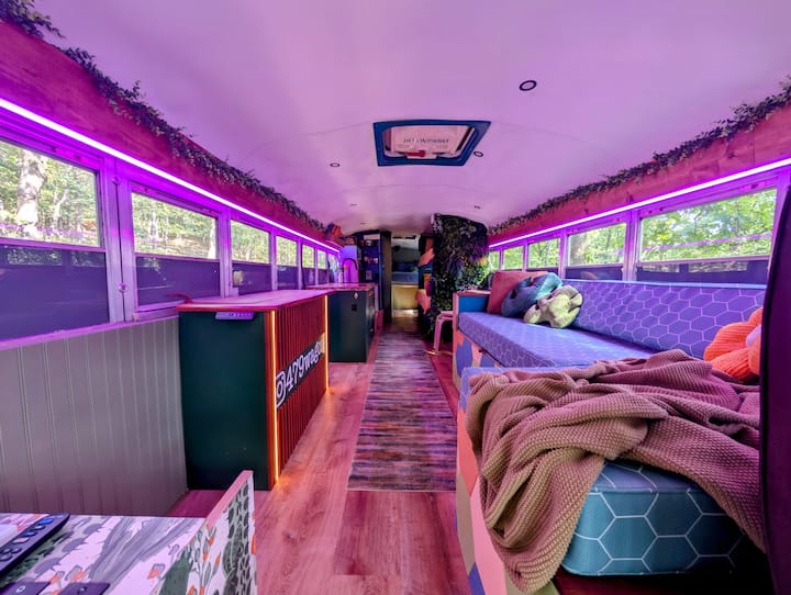 Sunset Soaking Tubs | Luxury Bus Glamping - 아칸소