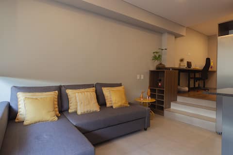 Top performing Airbnb: New 1BR City View w/ Gym, Coworking & Rooftop in Chapinero