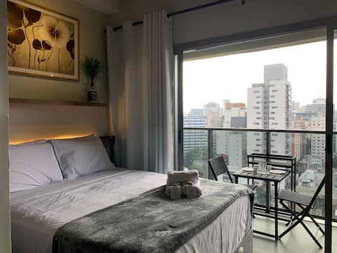 Studio on Paulista with Rooftop and Pool | 1513