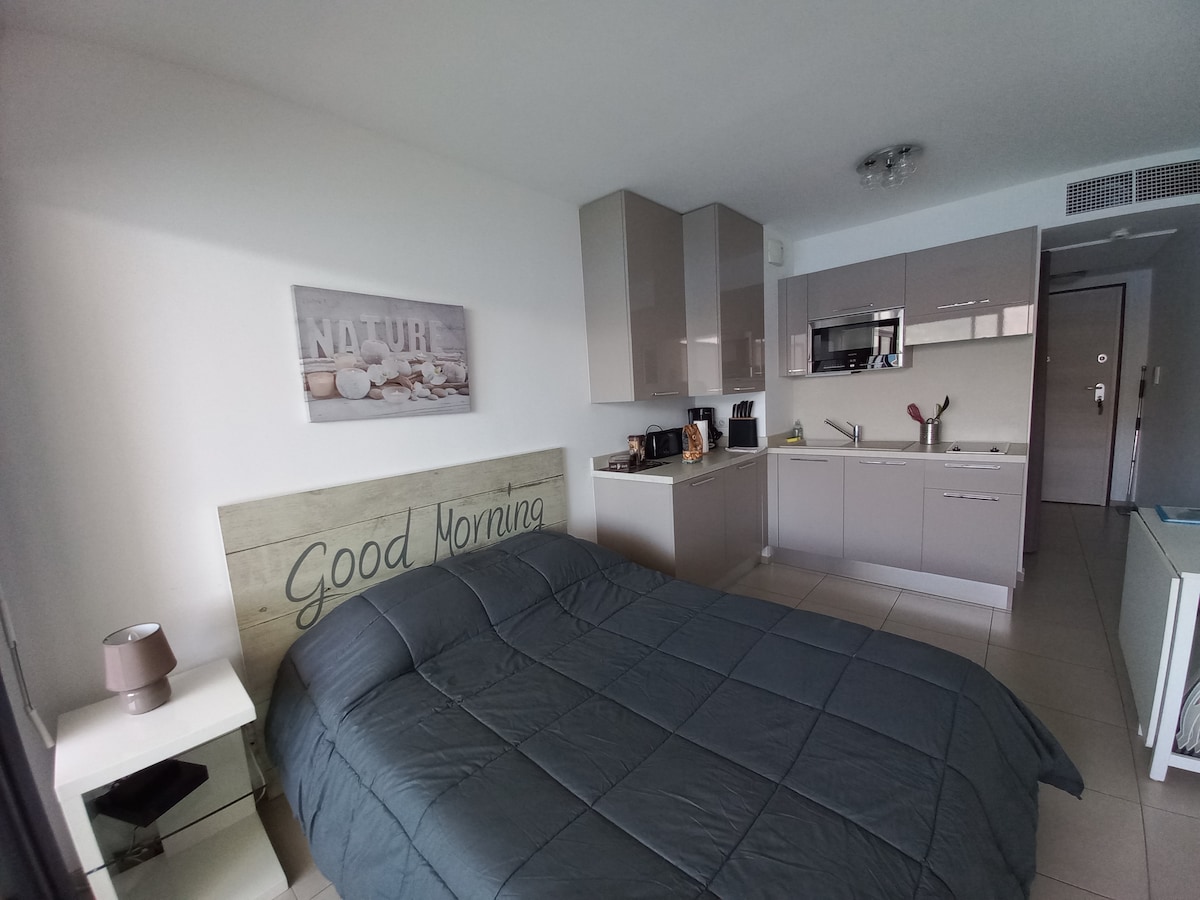 Annonce Airbnb populaire: Propriano Sea View Studio – Direct Beach Access à Propriano