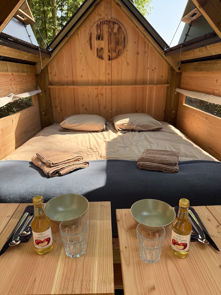 Cabane ÉCureuil Avec Toit Ouvrant - Dour