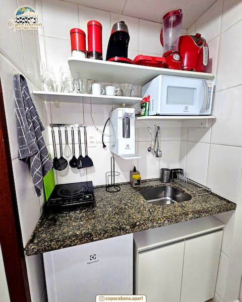 Top Airbnb: Copacabana, Premium Studio, Garage, 350 m from the Beach in Rio De Janeiro