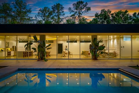 Floral City Oasis | Pool, BBQ Area & Forest View