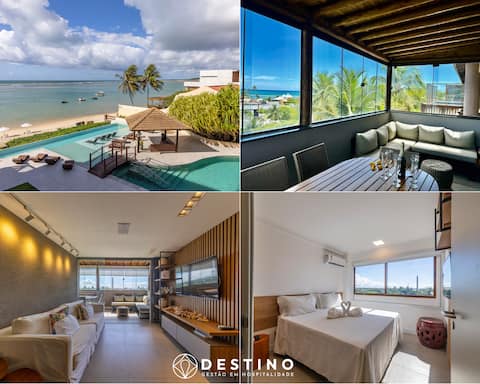 Beachfront Penthouse in Barra Bali | 4 Bedrooms, Gourmet Balcony and Barbecue - Destination BSM 418