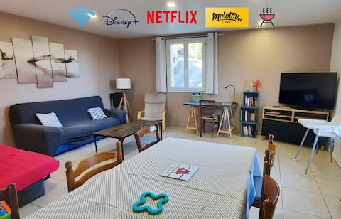 Air-conditioned apartment "Le 16", lot, for 7 people