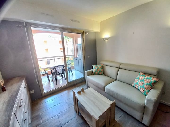 Perle 2pcosy Golfe-juan, Plage-piscine-tennis - Golfe-Juan
