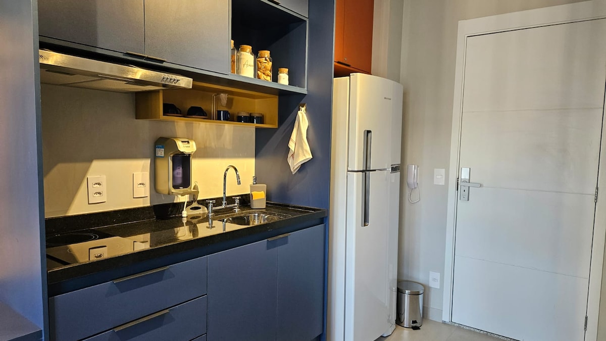 Top performing Airbnb: Studio | 15th floor | near Allianz | Gym in São Paulo