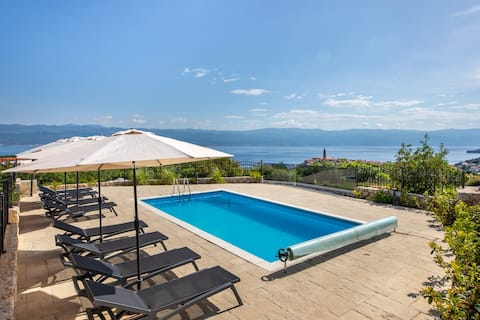 Villa Maja – Oasis with Heated Pool & Sea View